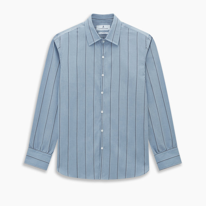 Steel Blue Track Stripe Westminster Shirt Image 8