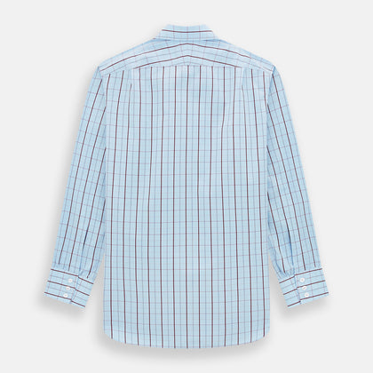 Burgundy Multi Combination Check Mayfair Shirt Image 2