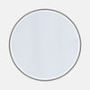 View 1 of product A circular area of Turnbull & Asser's White Herringbone Cotton Fabric, outlined with a thick gray border, appears against a plain light gray background.