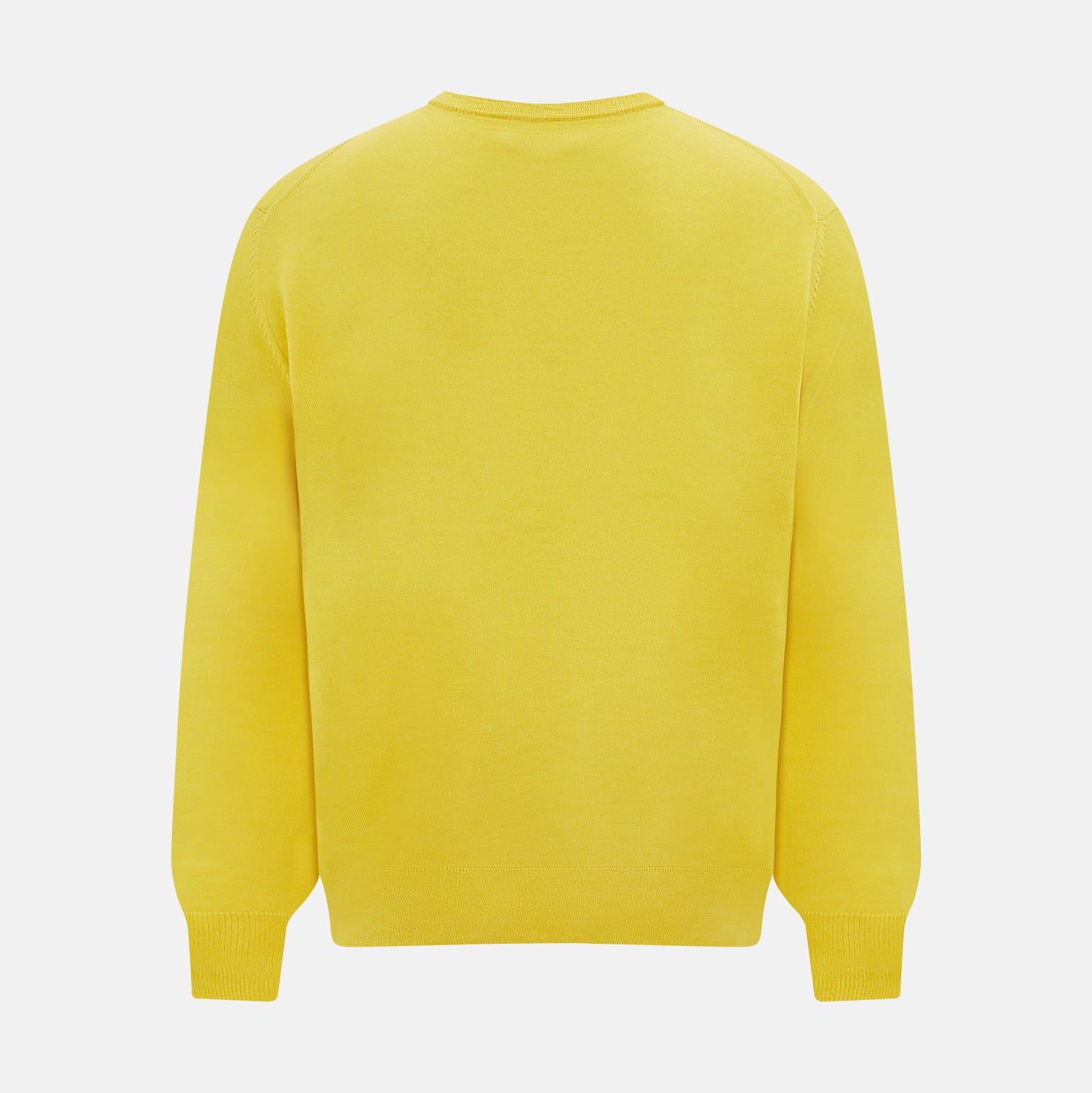 Canary Yellow Merino Round Neck Jumper