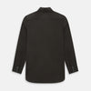 View 3 of product A brown Windsor long-sleeve button-up shirt by Turnbull & Asser with a classic collar, buttoned cuffs, and a straight hem, laid flat on a white background—showcasing refined British craftsmanship.