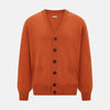 Orange Cashmere Cardigan