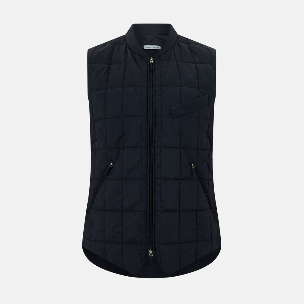 Navy Quilted Gilet
