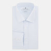 Blue/White Micro Check Mayfair Shirt