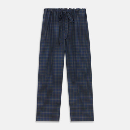 Blue Multi Check Wool Quin Pyjama Set Image 4