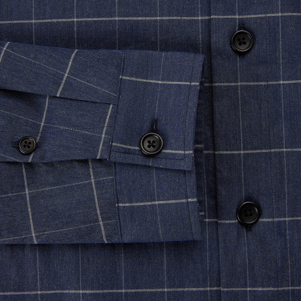 Royal Blue Check Hampstead Overshirt