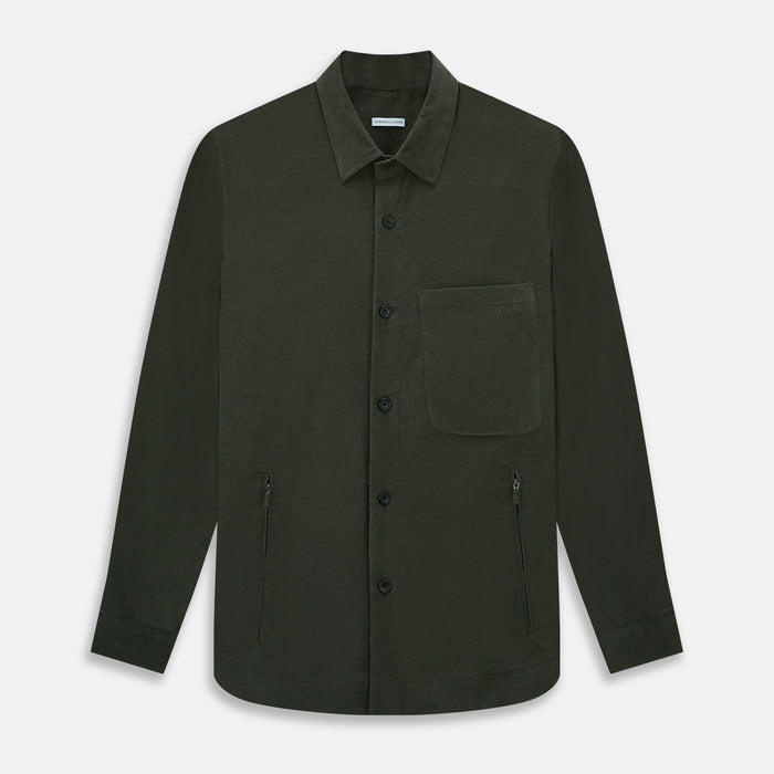 Olive Corduroy Hampstead Overshirt