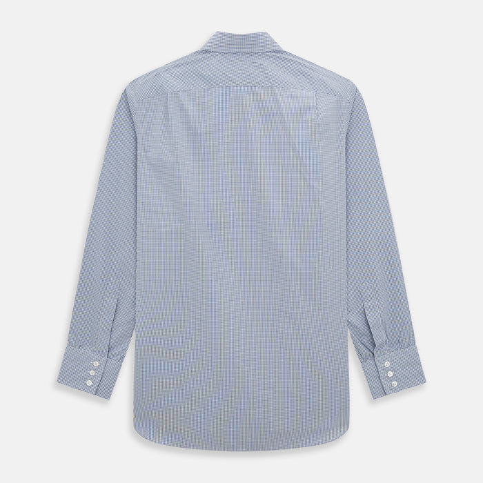 Pale Blue Micro Graph Check Mayfair Shirt Image 2