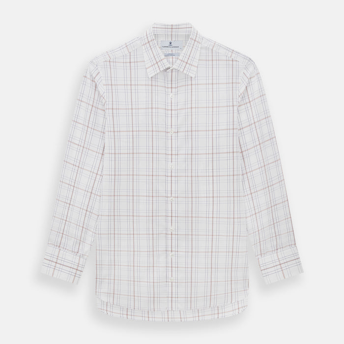 Purple and Rose Multi Check Mayfair Shirt