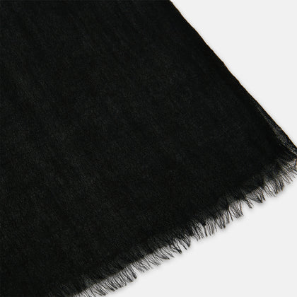 Charcoal Melange Cashmere Scarf