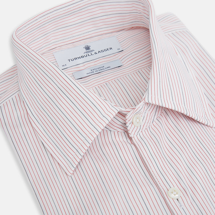 Red Hairline Stripe Westminster Shirt Image 1