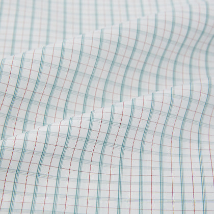 Turquoise and Red Multi Check Westminster Shirt Image 7