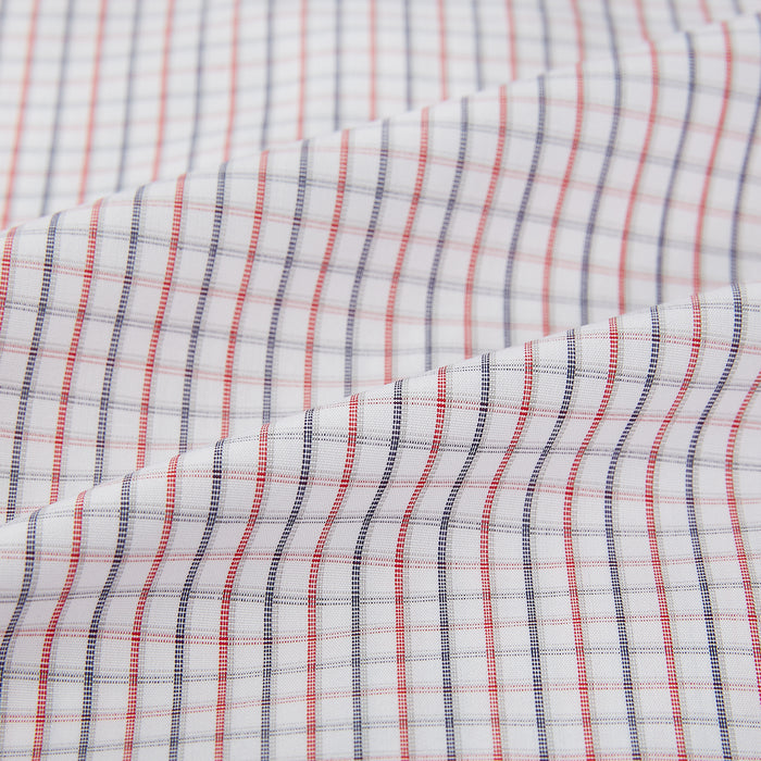 Red and Blue Multi Check Mayfair Shirt Image 5