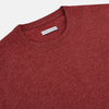 Crimson Red Cashmere Round Neck Jumper