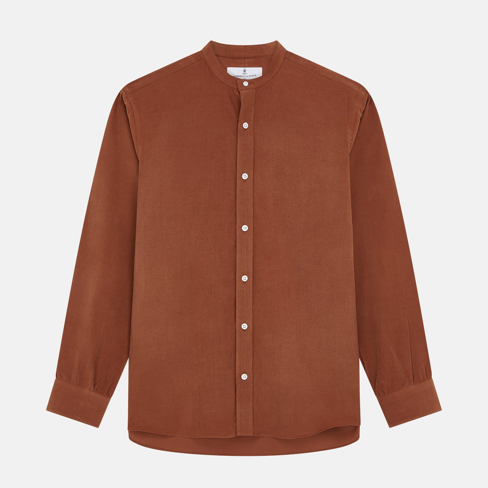 Rust Cotton Weekend Fit Blake Shirt