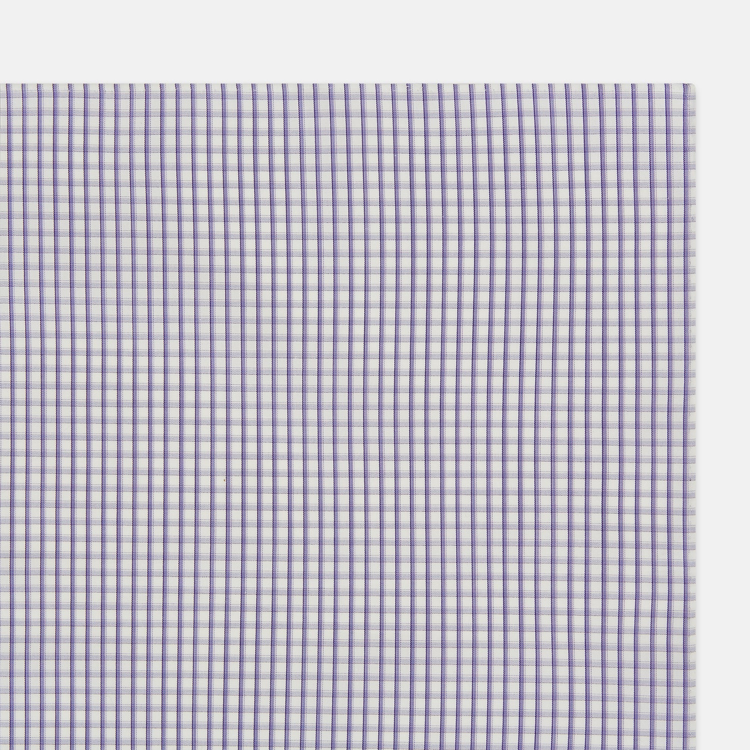 Image 2 of product Purple Micro Shadow Check Hand-Rolled Handkerchief