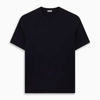 Navy Short-sleeve Fitted T-Shirt Image 6