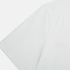 View 4 of product Experience comfort in the Turnbull & Asser White Short-sleeve Pyjama Shirt—a plain crew neck T-shirt laid flat on a white background, perfect as elevated loungewear or a sleek pyjama essential.