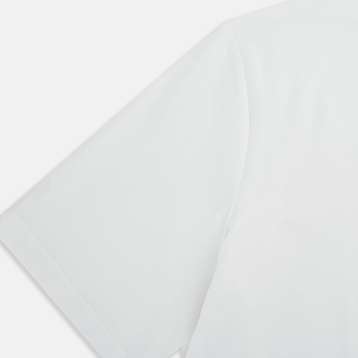 White Short-sleeve Pyjama T-Shirt Image 3