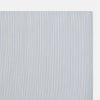 View 2 of product The Turnbull & Asser Sky Blue Hairline Stripe Hand-Rolled Handkerchief, featuring thin blue and white stripes and hand-rolled edges, is displayed flat on a white background.