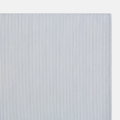 Sky Blue Hairline Stripe Hand-Rolled Handkerchief