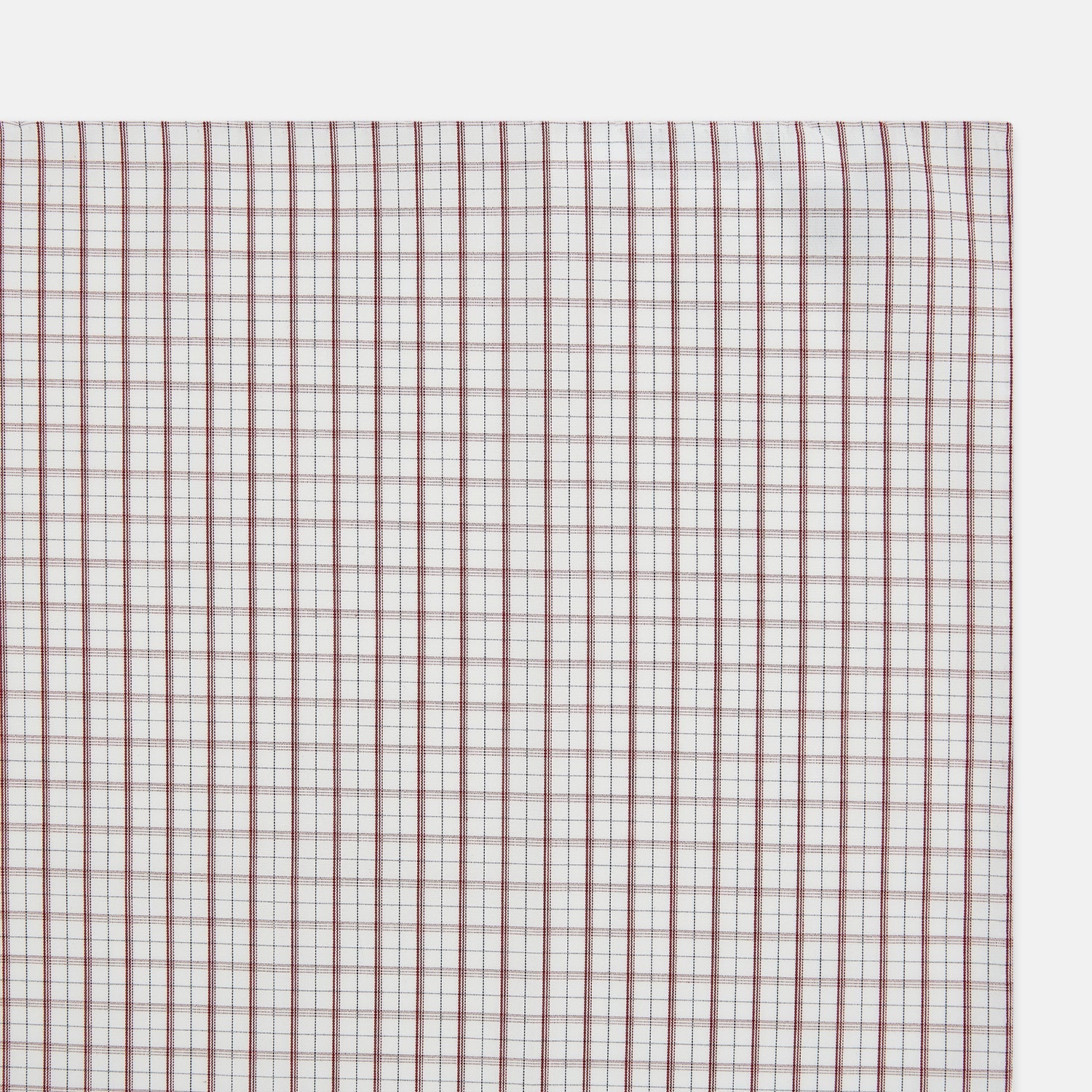 Image 2 of product Red Tattersall Check Hand-Rolled Handkerchief