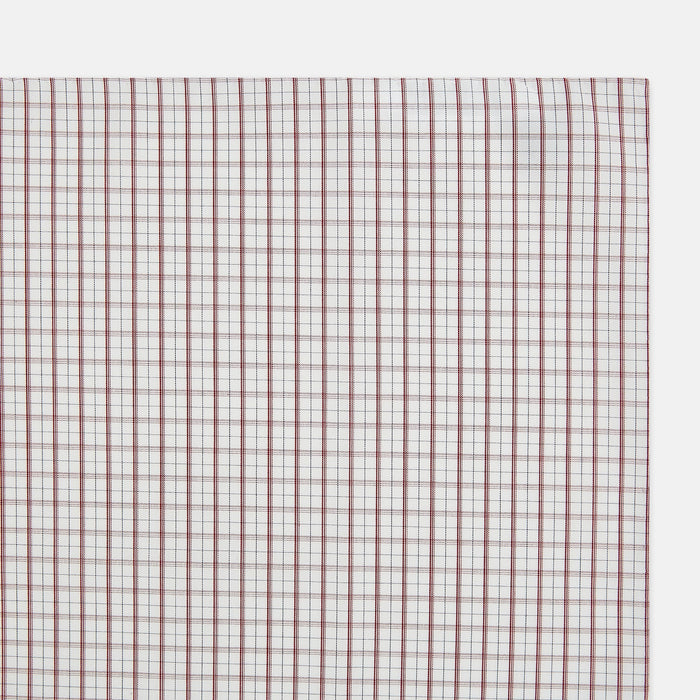 Red Tattersall Check Hand-Rolled Handkerchief Image 1