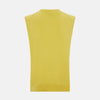 Canary Yellow Cashmere V-Neck Vest