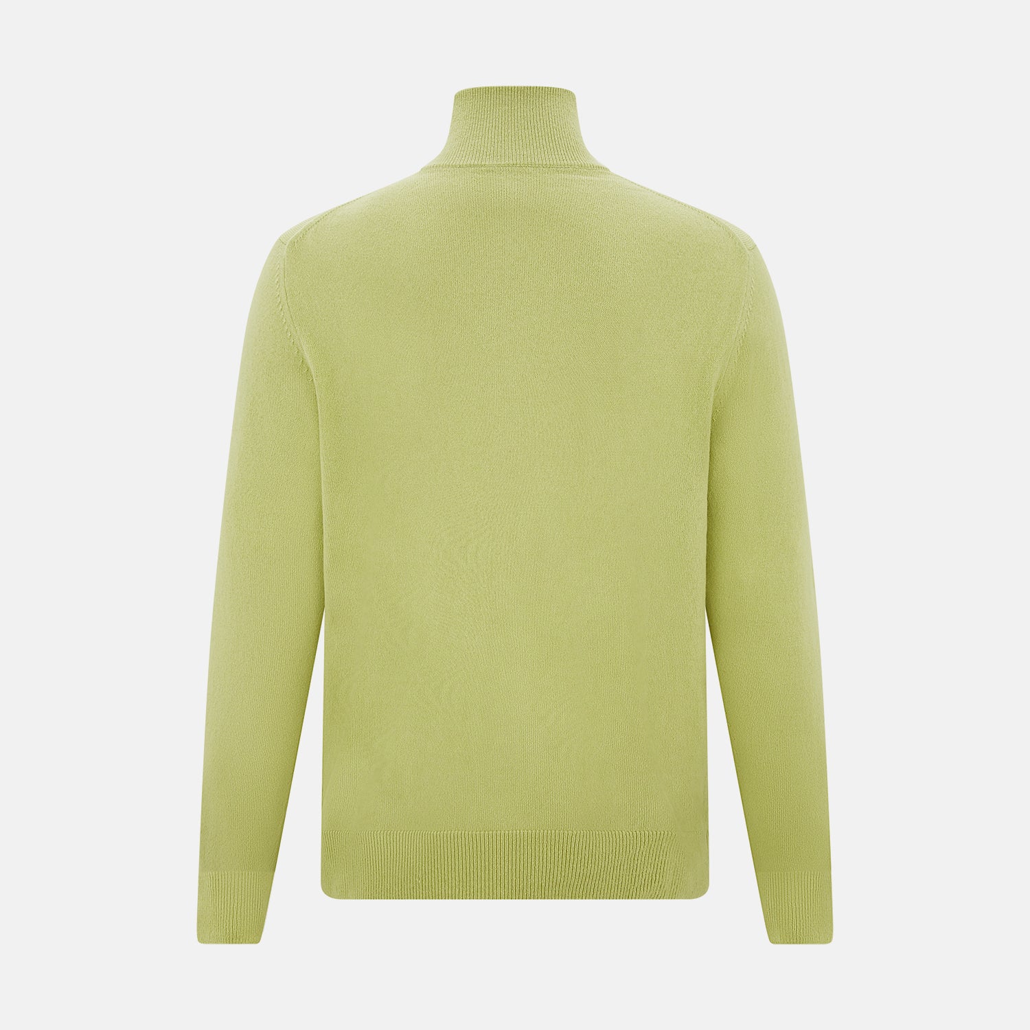 Melon Green Half-Zip Cashmere Jumper