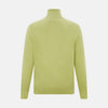 Melon Green Half-Zip Cashmere Jumper