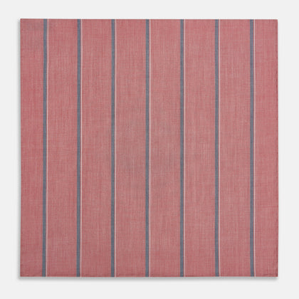 Red Track Stripe Hand-Rolled Handkerchief Image 2