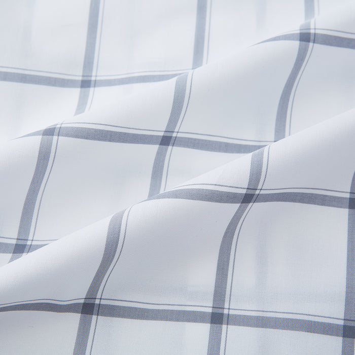 Grey Grid Check Mayfair Shirt Image 5