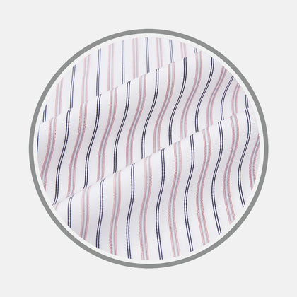 Red Multi Stripe Fabric