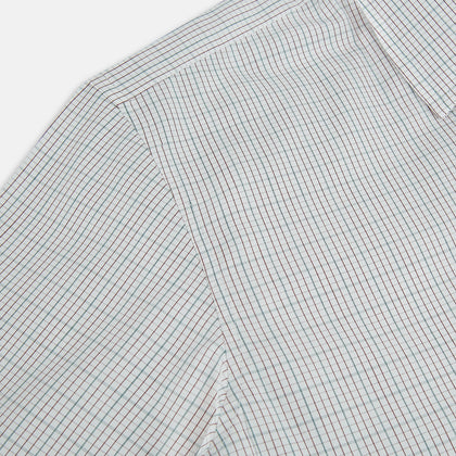 BURGUNDY AND GREEN DOUBLE GRID CHECK WESTMINSTER SHIRT Image 5