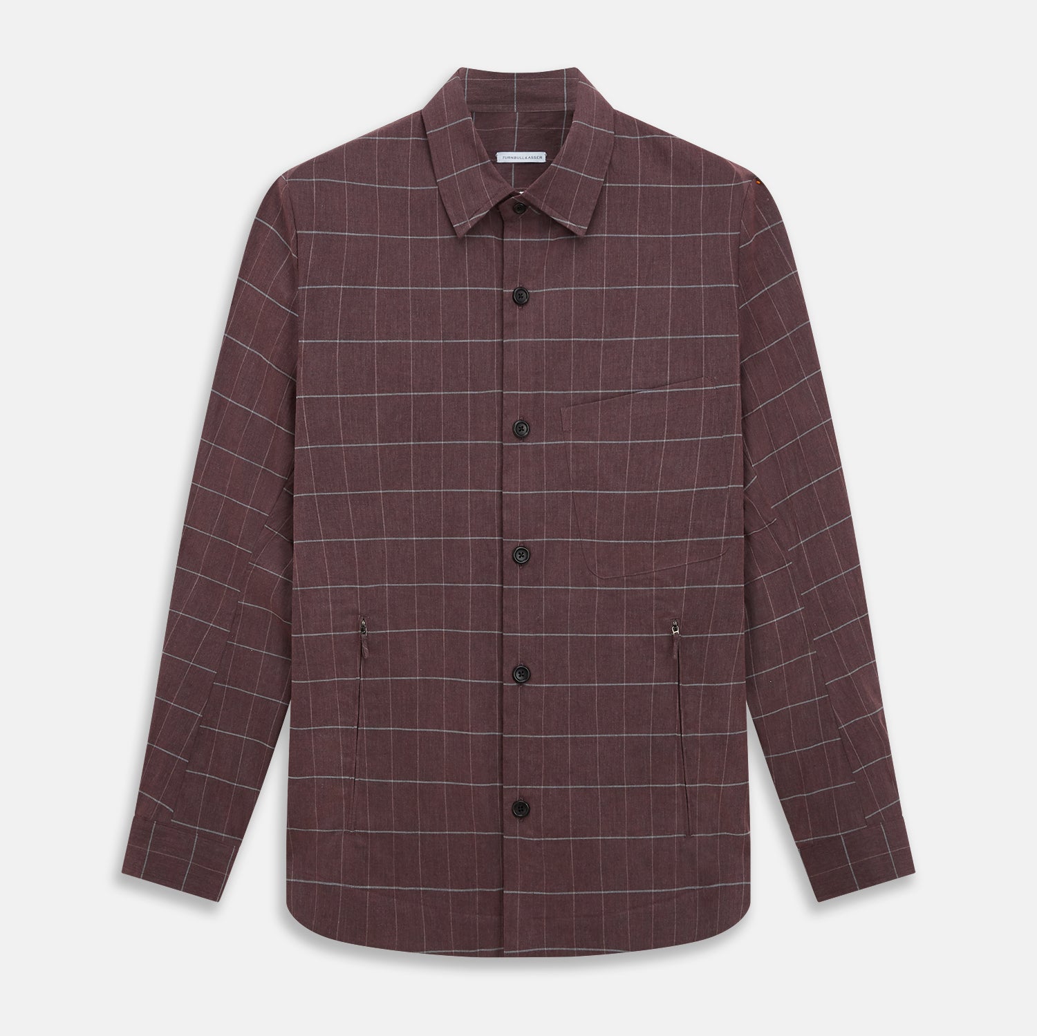 Burgundy Check Hampstead Overshirt