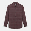 Burgundy Check Hampstead Overshirt