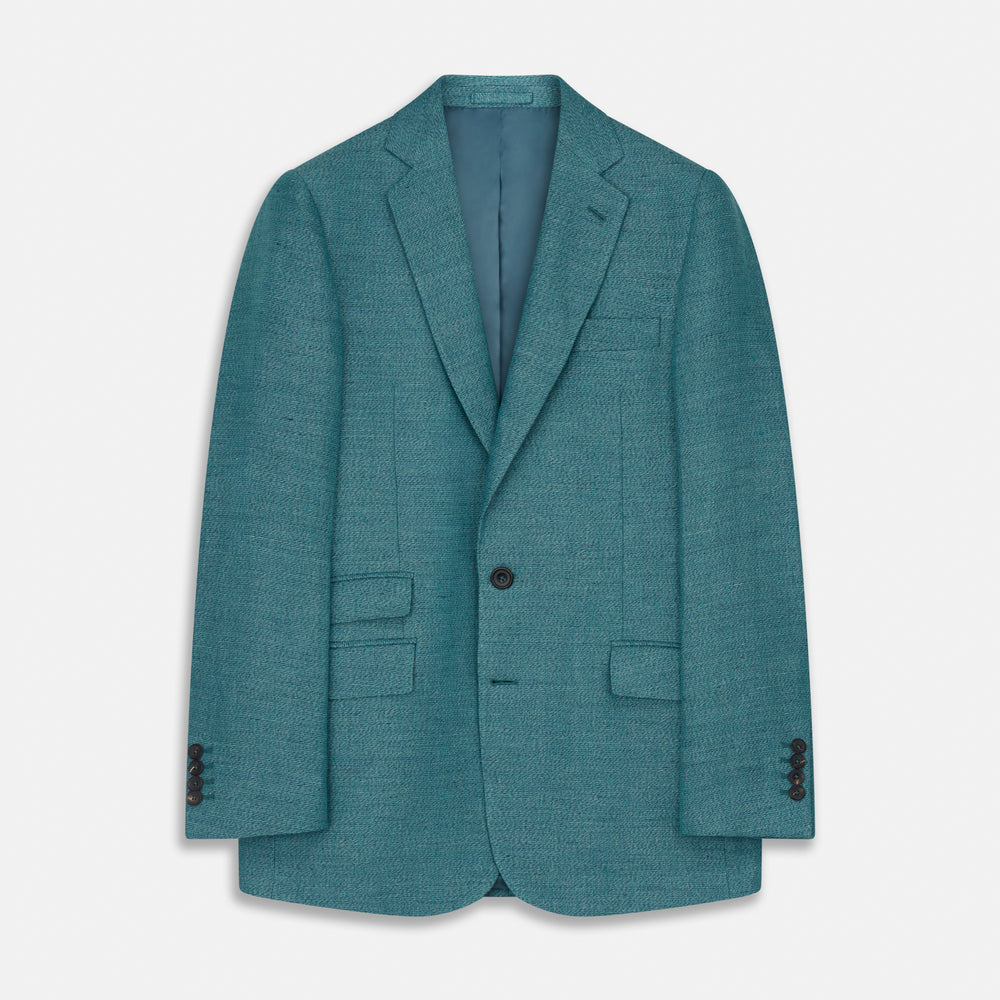 Teal Linen Barrington Blazer