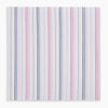 View 5 of product The Turnbull & Asser Hand Rolled Pink and Blue Multi Stripe Handkerchief features evenly spaced vertical stripes on white—a refined pocket square and essential gentleman's accessory.