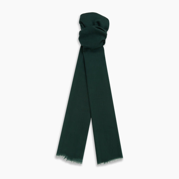 Forest Green Cashmere Scarf Image 2