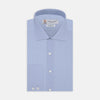 Tailored Fit Light Blue End-on-End Shirt With Kent Collar and 2-Button Cuffs