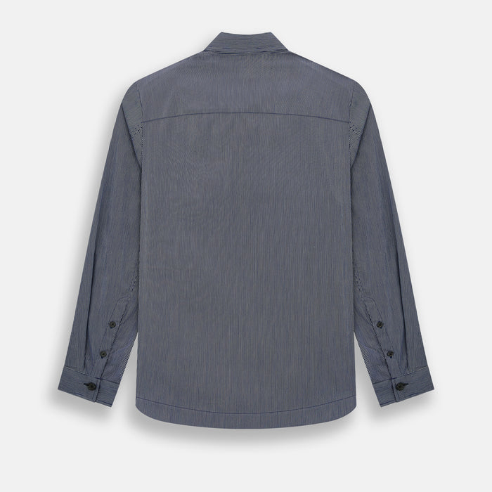 Navy Stripe Highbury Overshirt Image 2