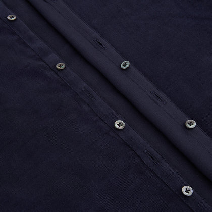 Navy Corduroy Windsor Shirt Image 6