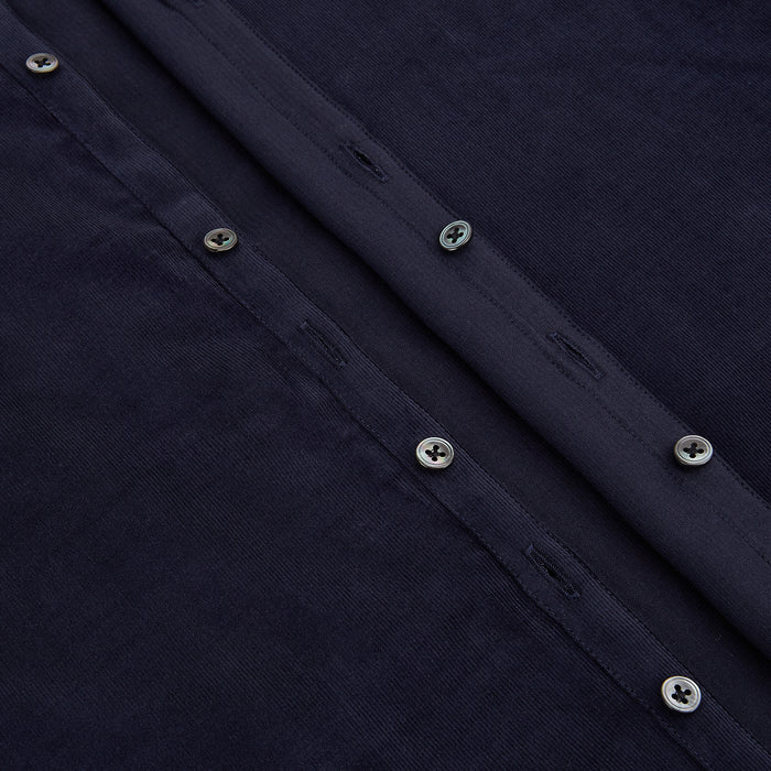 Navy Corduroy Windsor Shirt Image 6