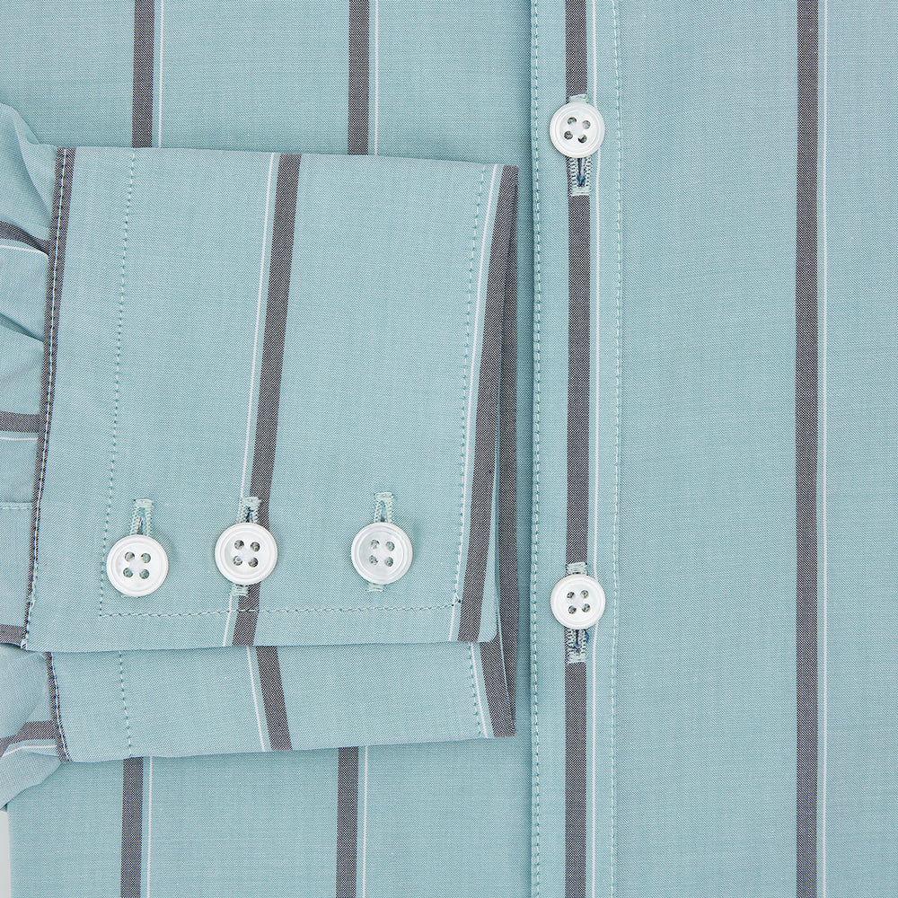 Light Sage Track Stripe Westminster Shirt