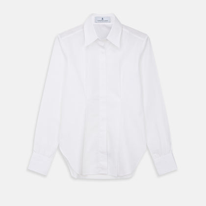 White Cotton Tailored Bianca Shirt