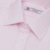 Pink Herringbone Superfine Cotton Shirt with T&A Collar and 3-Button Cuffs