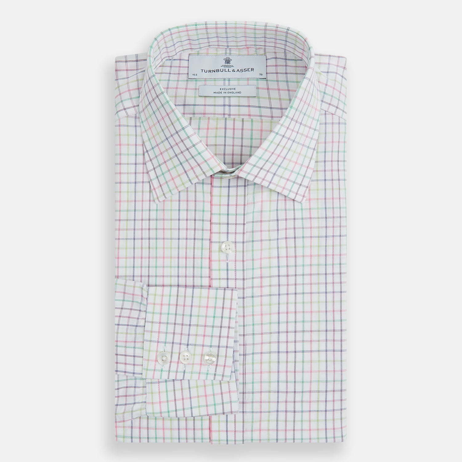 Multicoloured Double Grid Check Mayfair Shirt