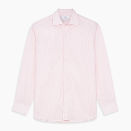 Pink Windowpane Check Shirt Image 5
