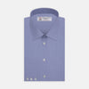 Blue End-on-End Sea Island Quality Cotton Fabric