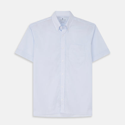 Pale Blue Stripe Cotton Weekend Fit Williams Shirt